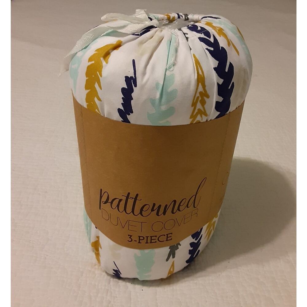 Ienjoy Patterned California King 3pc Duvet Set New Ultra Soft